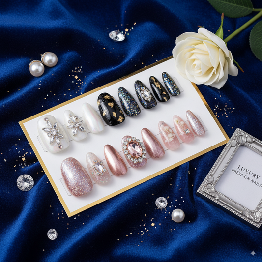 8-pcs Jewelry blind pouch & Nail Box