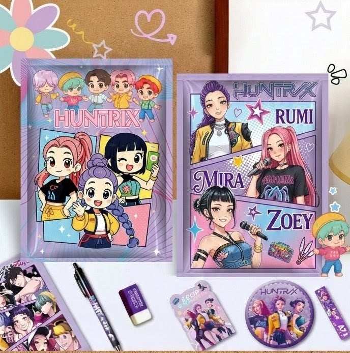 6×K-pop stationary blind bags