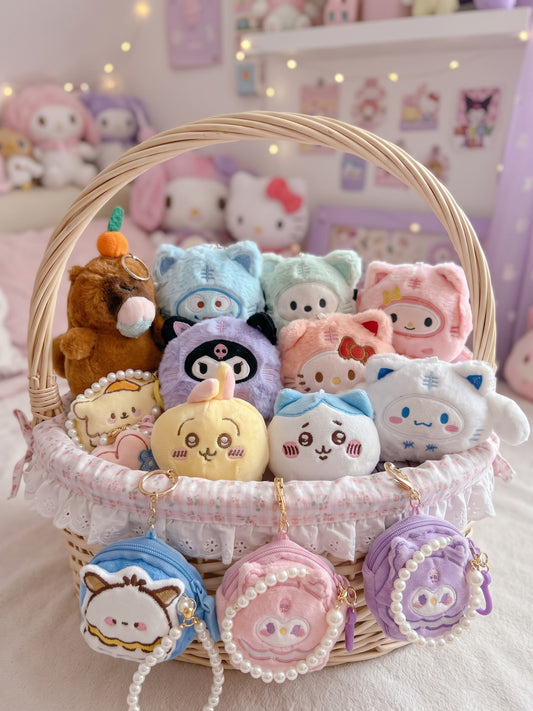 Kawaii Plush Keychain Bundle
